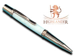 Pearly White, One of a Kind, Rose Gold, Pearlescent Acrylic Ballpoint Pen. Custom Handcrafted, Artisan Rare, Handmade in Colorado. - HighlanderPen