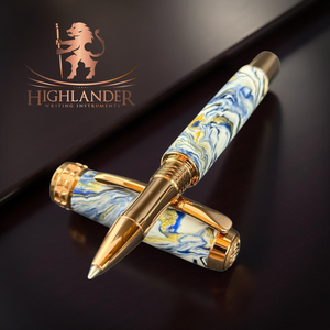 Red Gold “Ming Dynasty” Artisnal Rollerball Pen