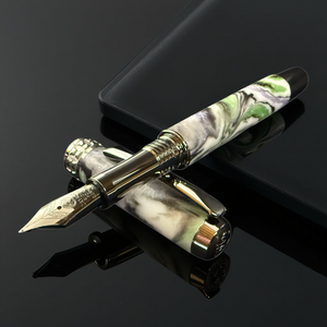 “Emerald Isle” Black Titanium Fountain Pen