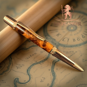 Exotic “Thuya Burl Wood” Ballpoint Pen - Perfect Father’s Day Gift