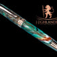 Striking “Green-Bronze Acrylic” Rose Gold Fountain Pen, One of a Kind, Handmade in Colorado. Ink, Converter, Pen Sleeve & Box Included. - HighlanderPen