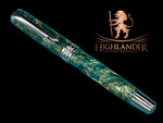 Timeless “British Racing Green” Black Titanium Rollerball Pen, Artisan Handcrafted Writing Instrument. Handmade in CO. Ink, Sleeve, & Box Included - HighlanderPen