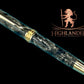 Elegant “Black Pewter” Handcrafted Luxury Gold Fountain Pen, One of a Kind, Handmade in Colorado. Ink, Converter, Sleeve, & Box Included. - HighlanderPen