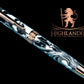 Timeless “Imperial Black” Rose Gold Acrylic Rollerball Pen, Artisan Handcrafted Writing Instrument. One of a Kind, with Box, Sleeve, & Ink. - HighlanderPen