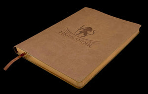 A5 Brown Journal | Premium 100 GSM Fountain Pen Paper | Red Gold Gilded Pages | Gift Box Included