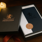 A5 Black Journal | 120 GSM Fountain Pen Friendly Paper | Red Gold Gilded Pages | Gift Box Included