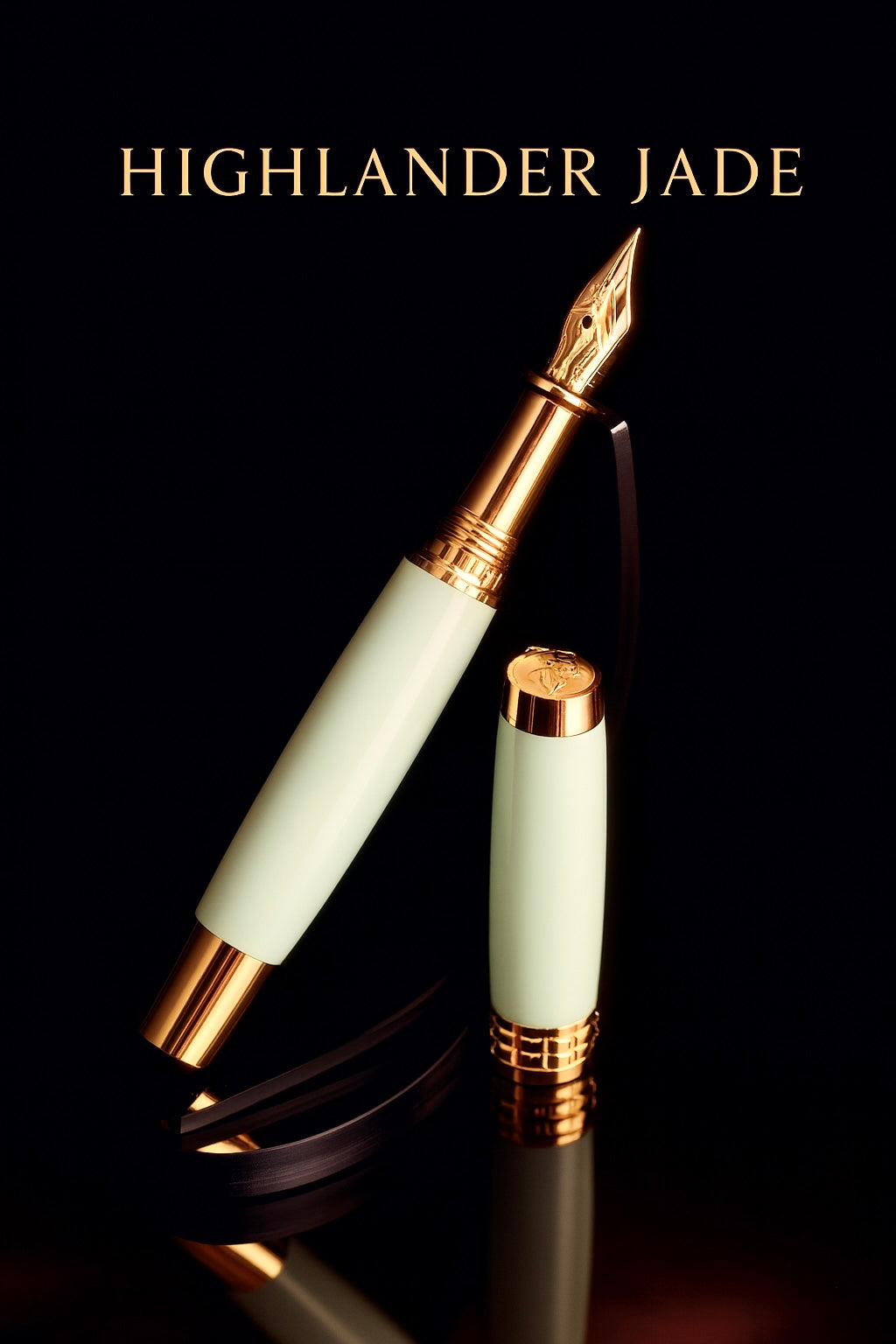 Highlander “Jade” | Gold Handcrafted Fountain Pen