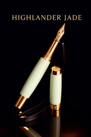 Highlander “Jade” | Gold Handcrafted Fountain Pen
