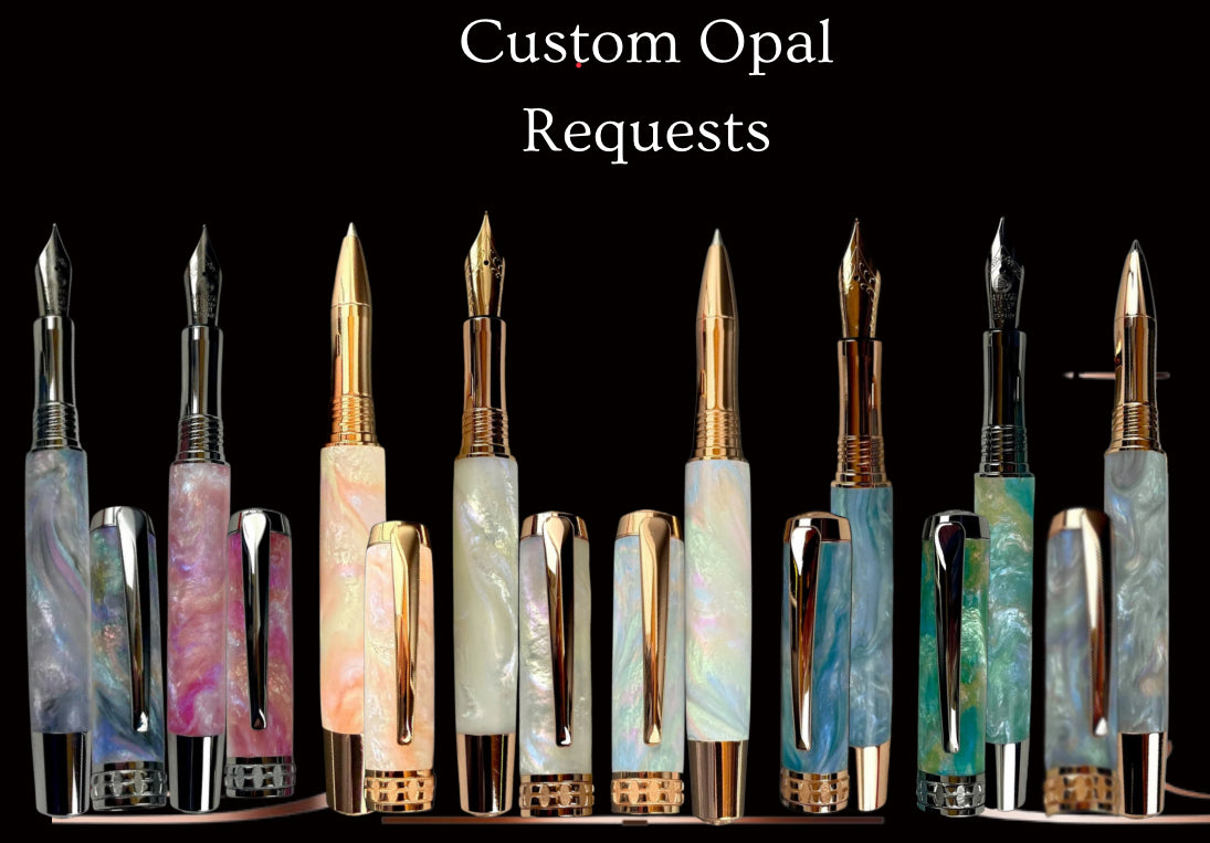 Highlander Pearl & Opal Collection | Custom Opal Pen Commission