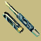 “Black & Gold Swirl” | Gold Fountain Pen | Highlander Collection