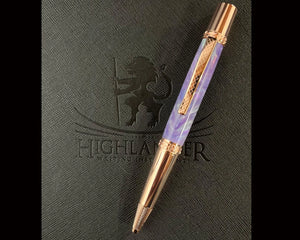 “Amethyst Opal”  | Red Gold Ballpoint Pen | Handmade in Colorado
