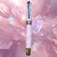 Pink Opal | Black Titanium Rollerball Pen | Luxury Handmade Writing Instruments