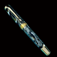 “Black & Gold Swirl” | Gold Fountain Pen | Highlander Collection