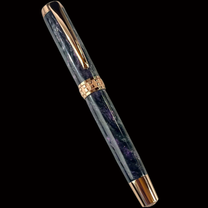 “Galactic Purple Haze” Red Gold Rollerball Pen