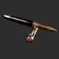 “Signature Black Onyx” | Red Gold Rollerball Pen | Highlander Collection