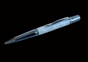 Pearly Opal | Polished Chrome Glasgow Ballpoint Pen |  Crafted In Colorado