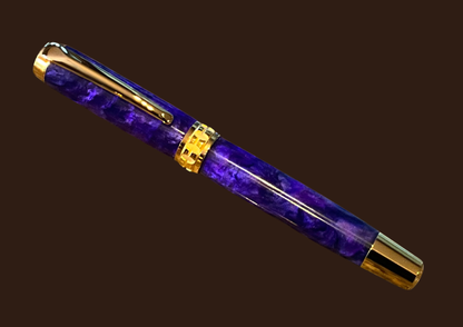 “Royal Amethyst” | Gold Fountain Pen | Highlander Collection