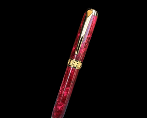 “Radiant Ruby” | Gold Fountain Pen | Highlander Collection