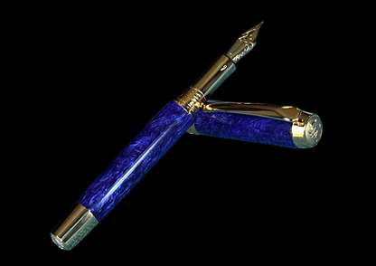 “Royal Amethyst” | Gold Fountain Pen | Highlander Collection
