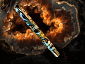 “Geode” | Black Titanium Fountain Pen | Highlander Collection