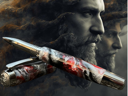 Black Titanium “Ares” Highlander Custom Rollerball Pen
