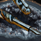 “Geode” | Black Titanium Fountain Pen | Highlander Collection