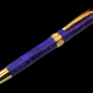 “Royal Amethyst” | Gold Rollerball Pen | Handmade Luxury Writing Instruments