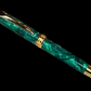 Emerald Green Gold Fountain Pen | Complementary Ink And journal