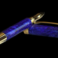 “Royal Amethyst” | Gold Rollerball Pen | Handmade Luxury Writing Instruments