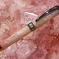 “Pink Quartz” | Black Titanium Rollerball Pen | Highlander Collection