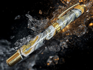 Solar Eclipse | Gold Rollerball Pen | Handcrafted by Highlander