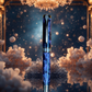 “Nebula Royale” | Black Titanium Fountain Pen | Highlander Collection