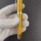 Gold “Mayan Gold” Handmade Fountain Pen, One of a Kind. Ink, Converter, Sleeve, & Box Included. Handcrafted in Colorado By Highlander Pen [ML-FP-1201-02]