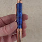 "Deep Sapphire" | Red Gold Ballpoint Pen | Glasgow Collection
