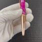 Rose Gold "Wisteria Hysteria" Handmade Glasgow Ballpoint Pen. One of a Kind, Handcrafted by Highlander Pen. Box, Ink, & Sleeve Included. [ML-BP-1212-02]