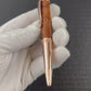 Rose Gold Exotic Australian Red Coolabah Burl Wood Handmade Ballpoint Pen. Handcrafted by Highlander Pen in CO. Box, Ink, & Sleeve Included. [ML-BP-1209-03]