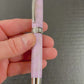 Handmade “Iridescent Purple Pearl” Black Titanium Rollerball Pen