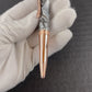 Rose Gold "Argentite" Handmade Glasgow Ballpoint Pen. One of a Kind, Handcrafted by Highlander Pen in CO. Box, Ink, & Sleeve Included. [ML-BP-1203-01]