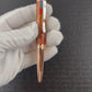 Rose Gold "Dragon Skin" Handmade Glasgow Ballpoint Pen. One of a Kind, Handcrafted by Highlander Pen in CO. Box, Ink, & Sleeve Included. [ML-BP-1130-02]