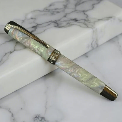 Mystic Opal | Black Titanium Rollerball Pen | Highlander Collection
