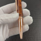 Red Gold Exotic Red Coolabah Wood Handmade Glasgow Ballpoint Pen. One of a Kind, Handcrafted by Highlander Pen. Box, Ink, & Sleeve Included. [ML-BP-1229-01]