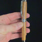 Certified Bethlehem Olivewood | Black Titanium Fountain Pen | Handcrafted by Highlander