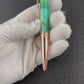 Rose Gold "St. Croix" Handmade Glasgow Ballpoint Pen. One of a Kind, Handcrafted by Highlander Pen in CO. Box, Ink, & Sleeve Included. [ML-BP-1202-03]