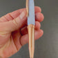 Handcrafted “Iridescent Blue Pearl” Red Gold Ballpoint Pen