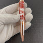 Rose Gold "Peppermint" Handmade Glasgow Ballpoint Pen. One of a Kind, Handcrafted by Highlander Pen in CO. Box, Ink, & Sleeve Included. [ML-BP-1202-01]