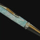 Sapphire Opal | Polished Chrome Glasgow Ballpoint Pen |  An Elegant Gift