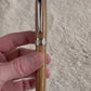 Museum Grade Bethlehem Olivewood | Black Titanium Fountain Pen | Handcrafted by Highlander | Full Gift Set