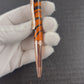 Rose Gold "Tangerine Zebra" Handmade Glasgow Ballpoint Pen. One of a Kind, Handcrafted by Highlander Pen in CO. Box, Ink, & Sleeve Included. [ML-BP-1209-01]