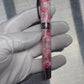 Striking Pink and Red Pearlescent Black Titanium Rollerball Pen, Artisan Handcrafted Writing Instrument. Handmade in CO. One of a Kind.