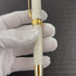 Gold “Pearly Opal” Handcrafted Rollerball Pen, One of a Kind, Handmade in CO. Ink, Velvet Sleeve, and Pen Box Included. By Highlander Pen. [ML-RB-1217-02]